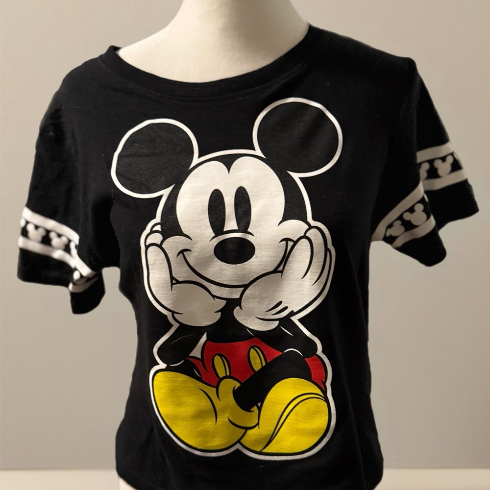 Disney Black Mickey Mouse Kids T-Shirt